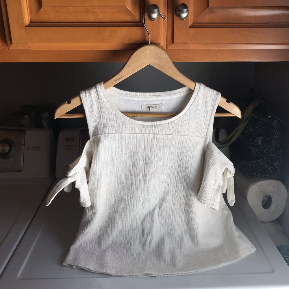 Madewell Cut Out Shoulder Top